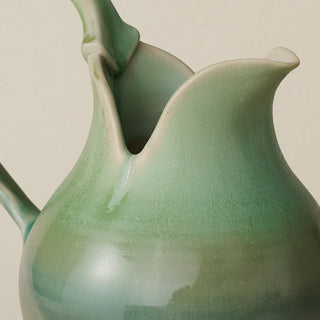 Close-up details of the one-of-a-kind pitcher.