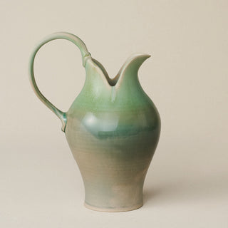 Close-up details of the one-of-a-kind pitcher.