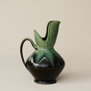 Close-up details of the one-of-a-kind pitcher.
