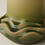 Close-up details of the one-of-a-kind vase.