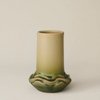 Close-up details of the one-of-a-kind vase.