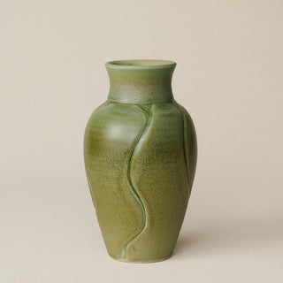 Hand-thrown and hand-glazed ceramic vase by Rookwood Pottery