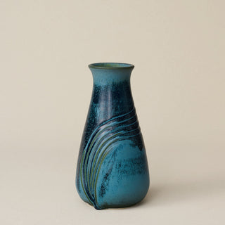 Hand-thrown and hand-glazed ceramic vase by Rookwood Pottery