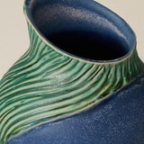 Close-up details of the one-of-a-kind vase.