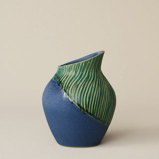 Close-up details of the one-of-a-kind vase.