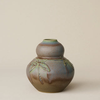 Close-up details of the one-of-a-kind vase.