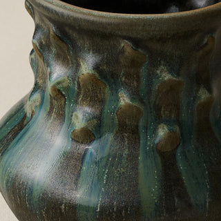Close-up details of the one-of-a-kind vase.