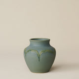 Close-up details of the one-of-a-kind vase.