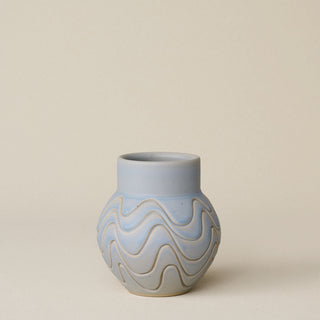 Hand-thrown and hand-glazed ceramic vase by Rookwood Pottery