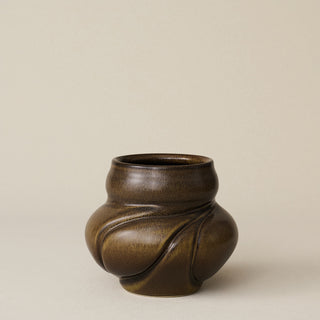 Hand-thrown and hand-glazed ceramic vase by Rookwood Pottery