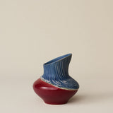 Close-up details of the one-of-a-kind vase.