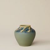Close-up details of the one-of-a-kind vase.