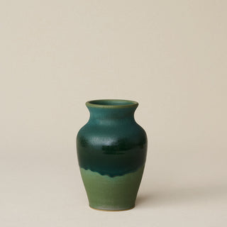 Hand-thrown and hand-glazed ceramic vase by Rookwood Pottery