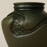 Close-up details of the one-of-a-kind vase.