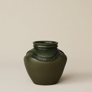 Close-up details of the one-of-a-kind vase.