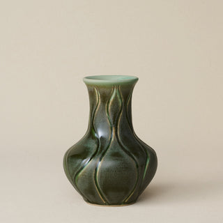 Hand-thrown and hand-glazed ceramic vase by Rookwood Pottery