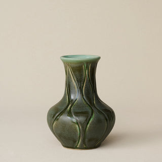 Close-up details of the one-of-a-kind vase.