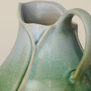 Close-up details of the one-of-a-kind pitcher.