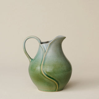Close-up details of the one-of-a-kind pitcher.