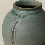 Close-up details of the one-of-a-kind vase.