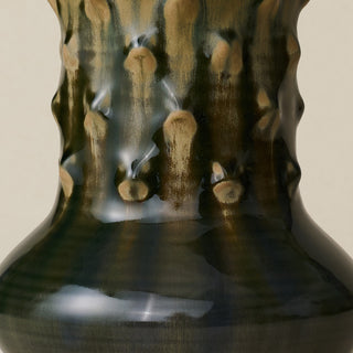 Close-up details of the one-of-a-kind vase.