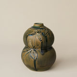 Hand-thrown and hand-glazed ceramic vase by Rookwood Pottery