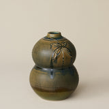 Close-up details of the one-of-a-kind vase.