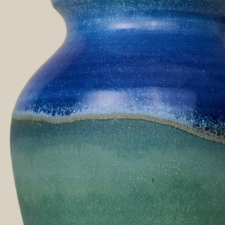 Close-up details of the one-of-a-kind vase.