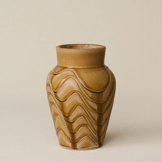 Close-up details of the one-of-a-kind vase.