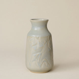 Close-up details of the one-of-a-kind vase.