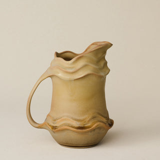 Close-up details of the one-of-a-kind pitcher.