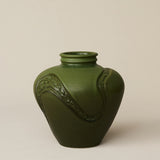 Close-up details of the one-of-a-kind vase.
