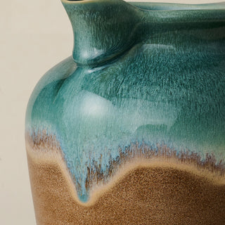 Close-up details of the one-of-a-kind pitcher.