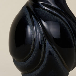 Close-up details of the one-of-a-kind vase.