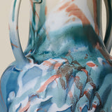Close-up details of the one-of-a-kind vase.