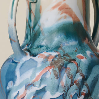 Close-up details of the one-of-a-kind vase.