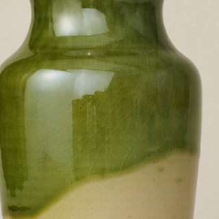 Close-up details of the one-of-a-kind vase.