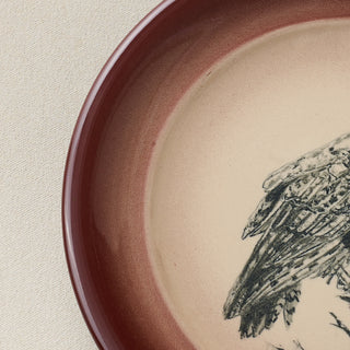 Close-up details of the one-of-a-kind plate.
