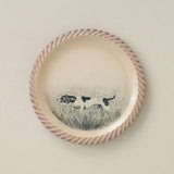 Hand-thrown and hand-glazed ceramic plate by Rookwood Pottery