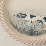 Close-up details of the one-of-a-kind plate.