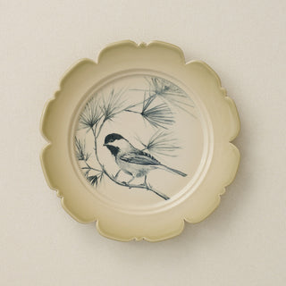 Hand-thrown and hand-glazed ceramic plate by Rookwood Pottery