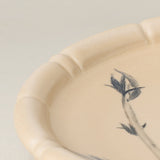 Close-up details of the one-of-a-kind plate.