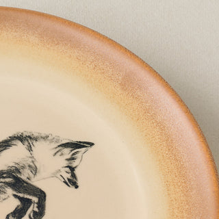 Close-up details of the one-of-a-kind plate.