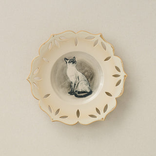 Hand-thrown and hand-glazed ceramic plate by Rookwood Pottery