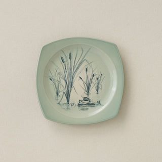 Hand-thrown and hand-glazed ceramic plate by Rookwood Pottery