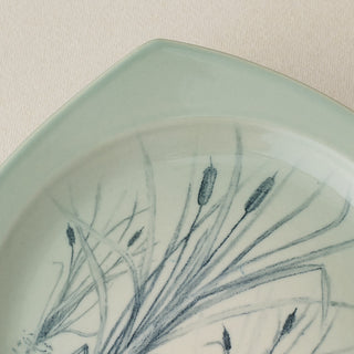 Close-up details of the one-of-a-kind plate.