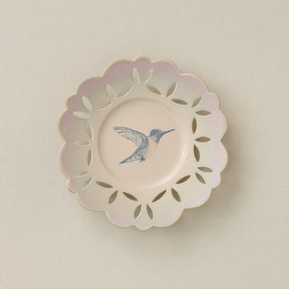 Hand-thrown and hand-glazed ceramic plate by Rookwood Pottery