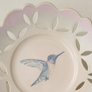 Close-up details of the one-of-a-kind plate.