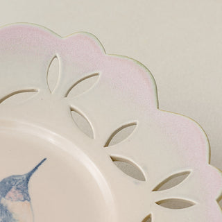 Close-up details of the one-of-a-kind plate.