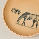 Close-up details of the one-of-a-kind plate.